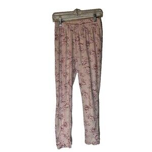 Disney 100 Women's Cozycore Pink Mickey Mouse Sketched Sleep/Lounge Pants SZ S